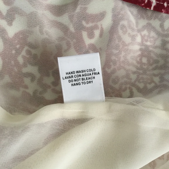 Skies Are Blue Tribal burgundy print dress, SZ XS - Picture 5 of 5